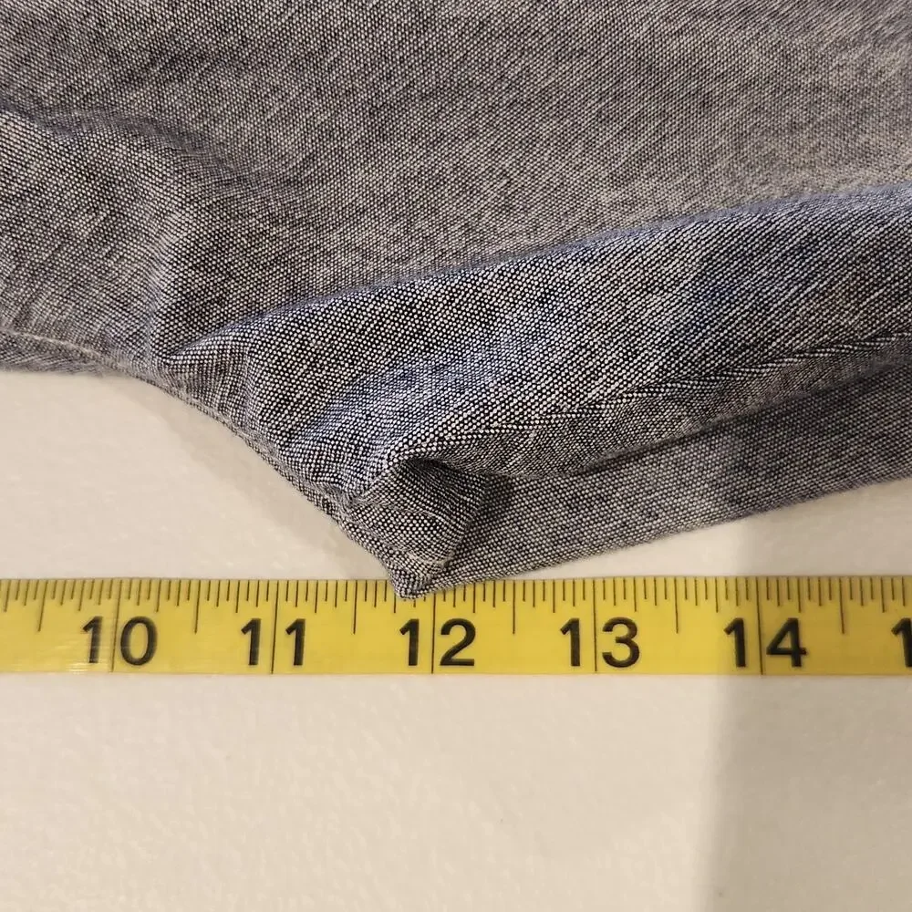 J Crew Mens Gray 10.5 Inch Chambray Stretch Shorts Size 38 Beach Nautical Preppy